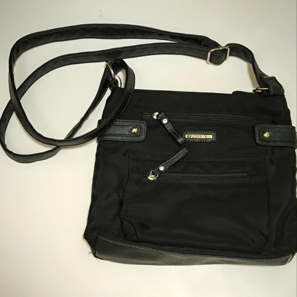 Roots 73 Black Crossbody Bag